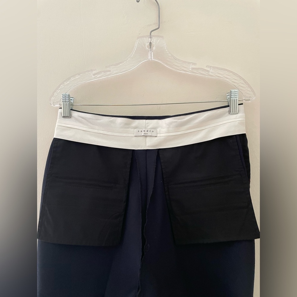 NWT! SANDRO Women’s Ilena HighWaist Tailored Wool Pants Streetwear Officewear 40 - Picture 12 of 15
